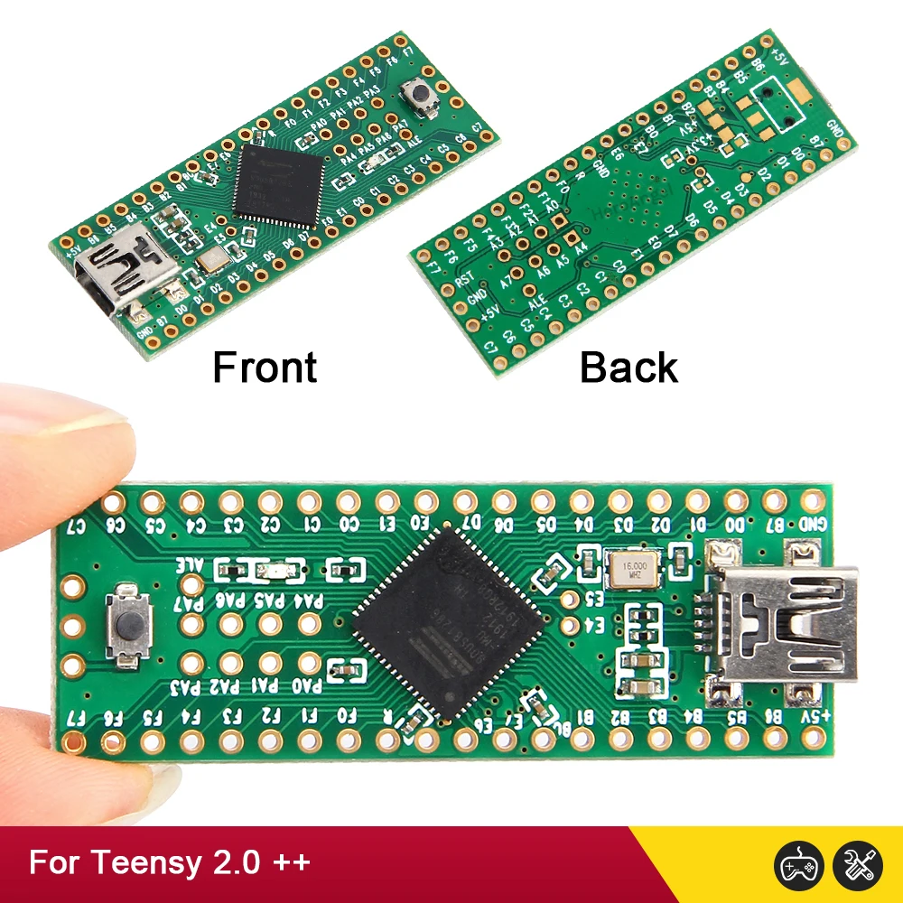 NEW Teensy 2.0++ USB AVR Development Board ISP U Disk Keyboard Mouse Experimental Board AT90USB1286 For Arduino