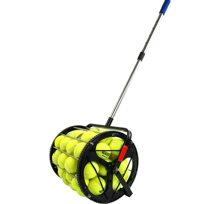 Retractable Tennis Ball Picker 360 Degree Net Collector Training Equipment
