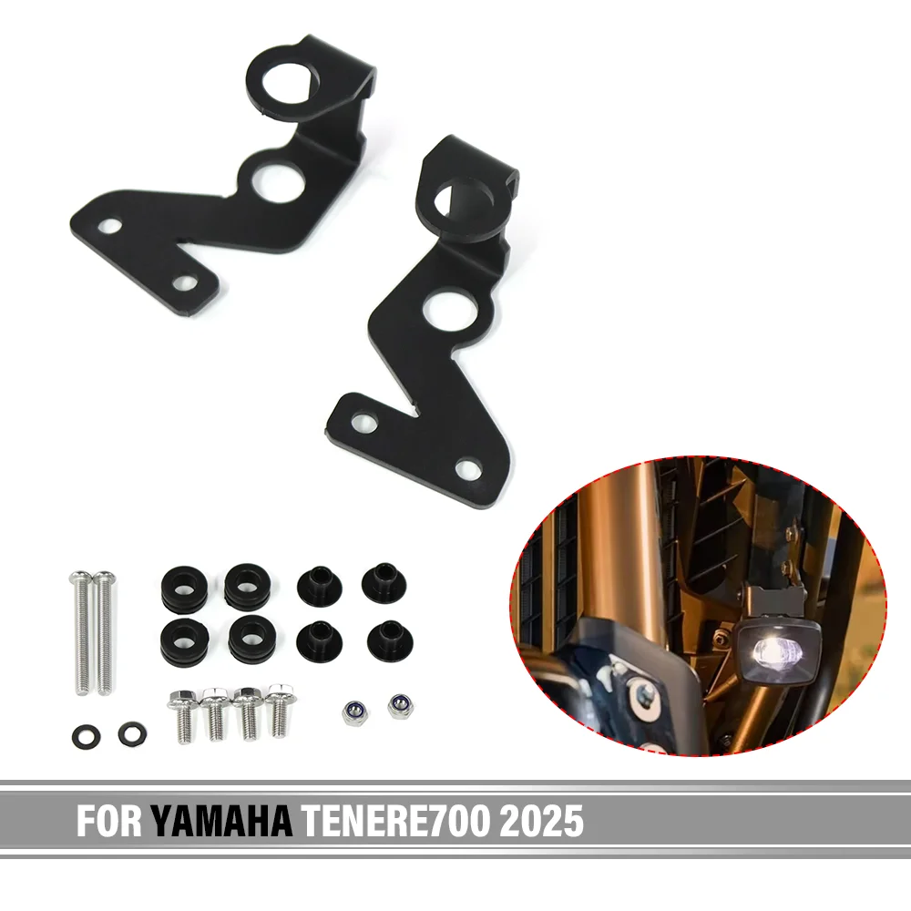 Motorcycle Fog Light Bracket FOR YAMAHA TENERE 700 Tenere700 2025 Spotlight Holder Auxiliary Lamp Mount Base Accessories