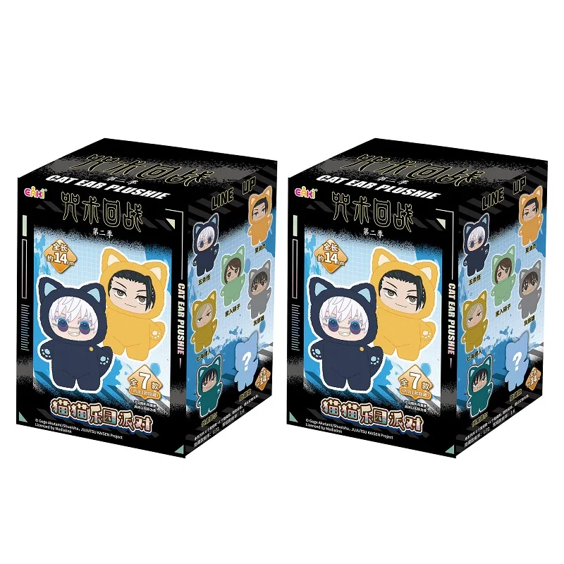 ตุ๊กตา Blind Box Spell Battle ซีซั่น 2 Cat Park Party ตุ๊กตาน่ารัก ของขวัญเซอร์ไพรส์วันหยุด ของตกแต่งตั้งโต๊ะทำมือ