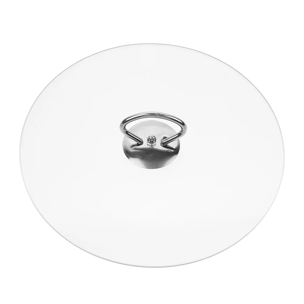 

27cm Tempered Glass Pot Lid Universal Cover Clear Round Microwave Splatter Guard Cooking Replacement Removable Pan Guard