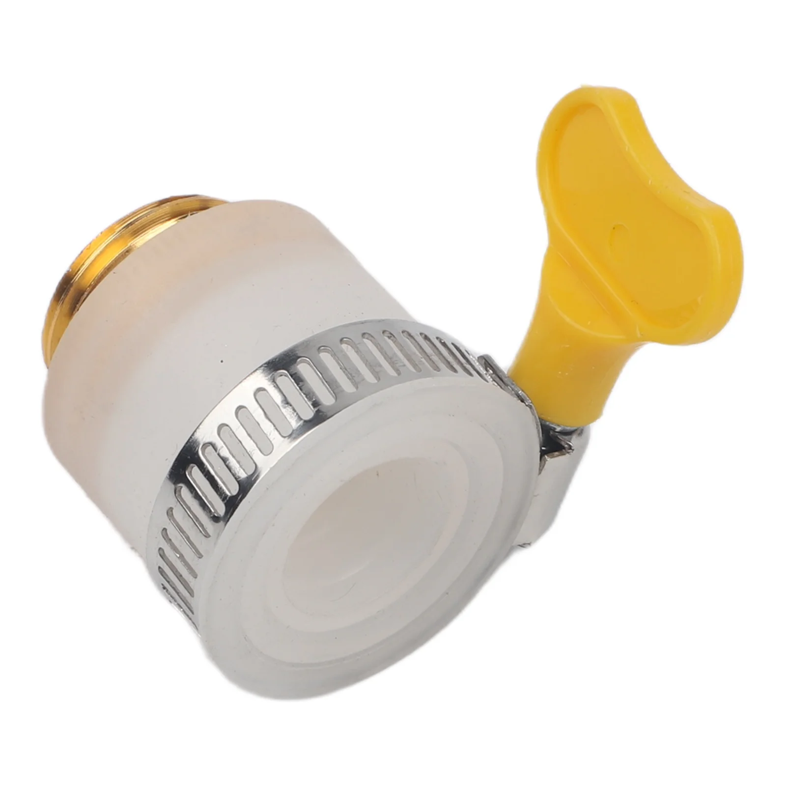 

Compatible With Gooseneck Faucets White Leak-Proof Adapter Wide Compatibility Design Two Removable Silicone Rings