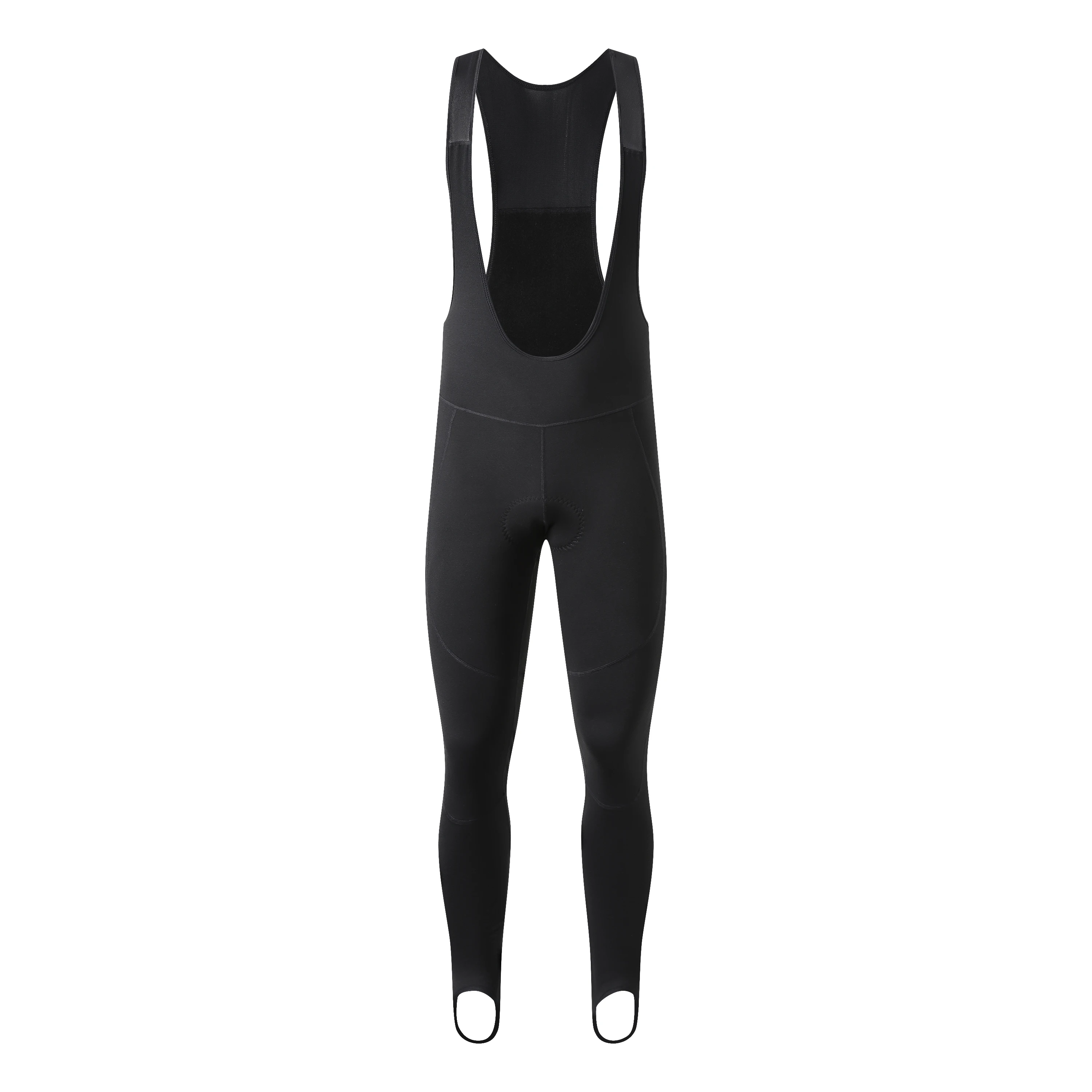 YKYWBIKE Thermische Winter‑Radhose mit Steg Atmungsaktiv Warm Trägerhose für Rennrad MTB Kaltwetter‑Fahrten 5‑15°C – Detail 3
