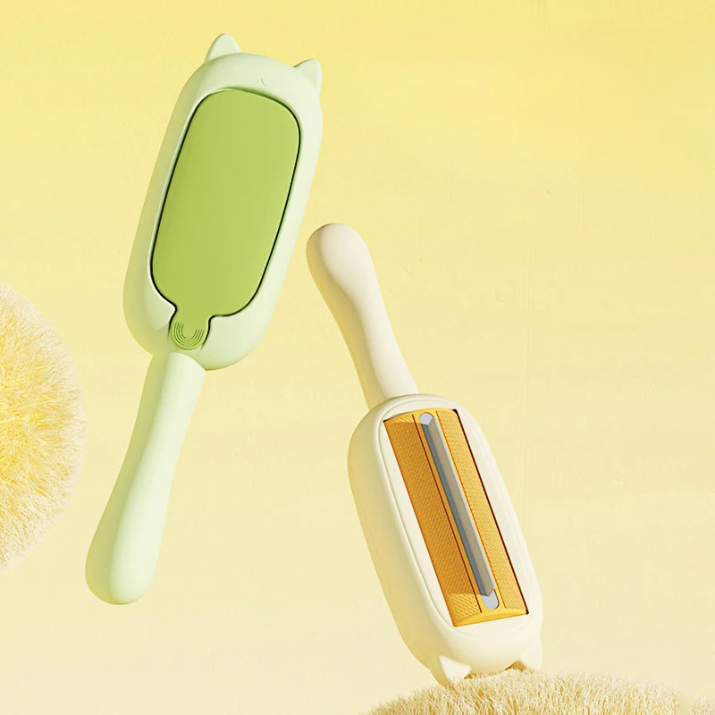 Pet Hair Remover Roller Little Raccoon Hair Remover With Dual-Direction Push-Pull Design Efficient Hair Removal Brush Wholesale