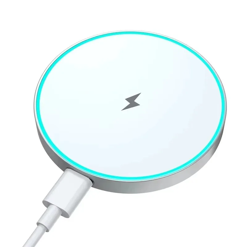15W Magnetisches Kabelloses Ladegerät Schnelllade-Pads Mini Tragbare Magnetische Ladestation für Samsung iPhone 18 17 12-16 Pro Max – Detail 8