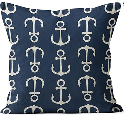 Fundas de almohada con temática marina, decoración del hogar, fundas de cojines, fundas de almohada para sofá cama, funda de cojín 45x45