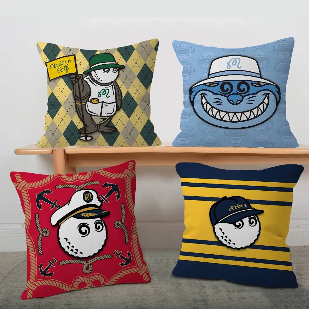 L-Leisure-M-M-Malbones Golf Office Cushion Pillowcase Car Cushion Cover45X45CM Lumbar Pillowcase Sofa Pillowcover