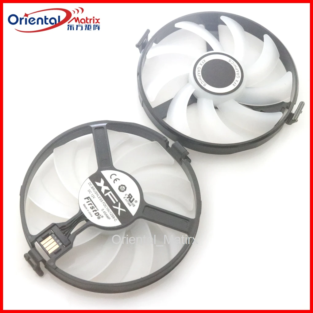 

Free Shipping FDC10U12S9-C 12V 0.35A 85mm VGA Fan For XFX RX470 RX480 RX570 RX580 4G 8G Graphics Card Cooling Fan 4Pin