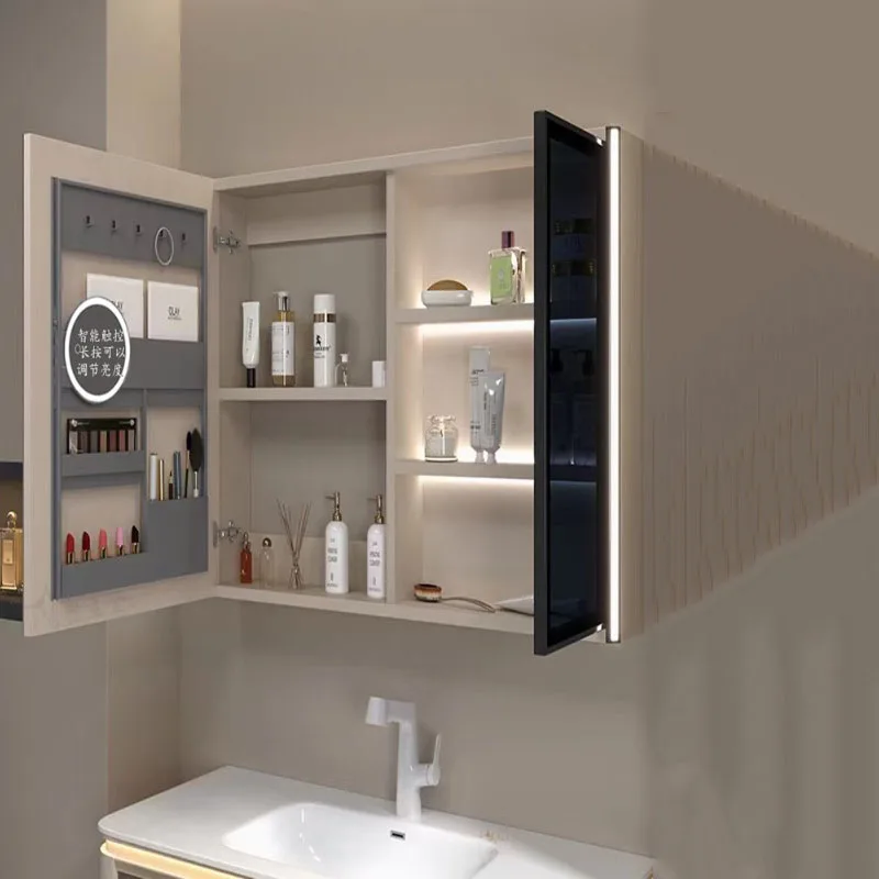 Storage Organizer Bathroom Cabinet Universal Mirror Shelves Vintage Cheap Cupboard Professional Archivadores Unique Furniture
