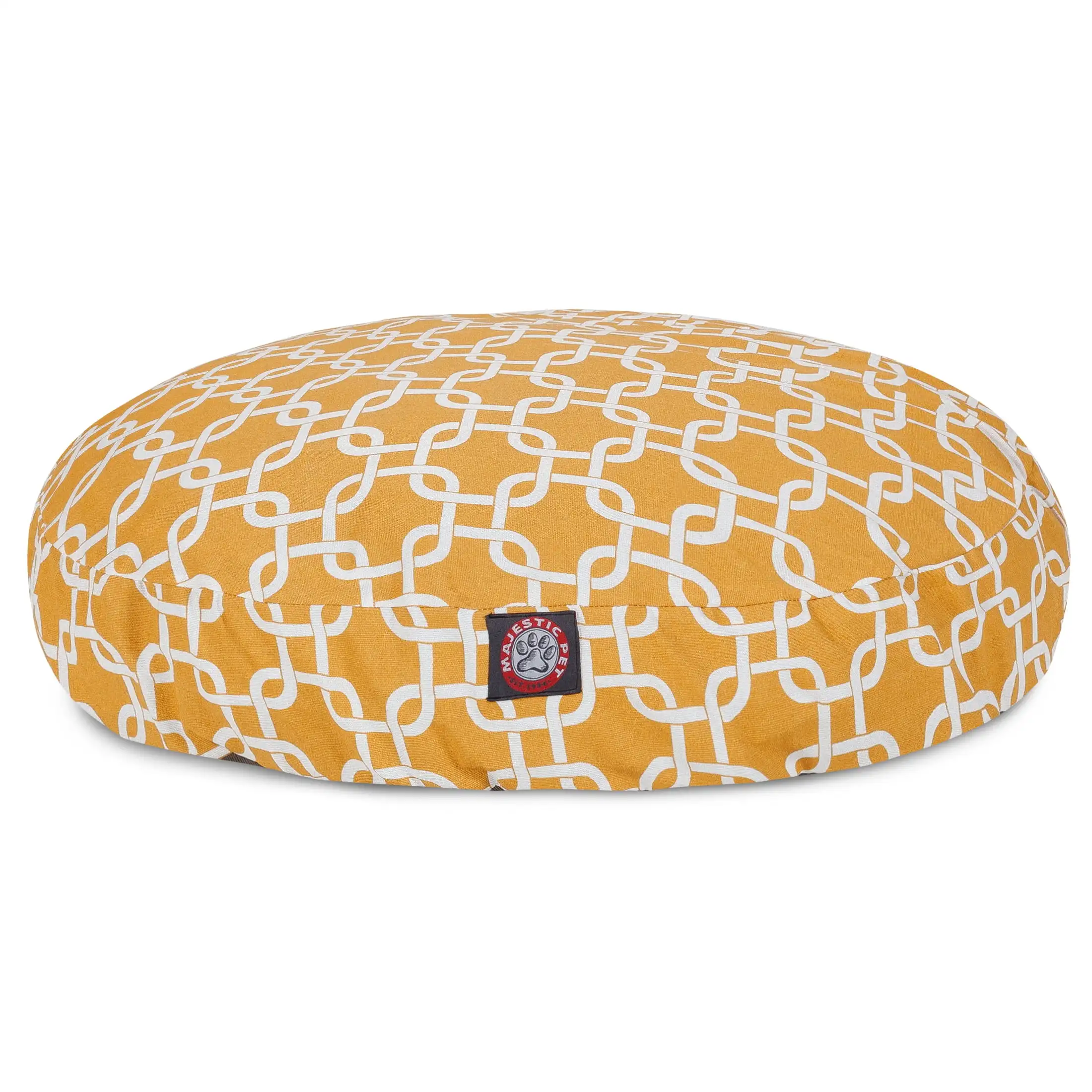 

Links Round Dog Bed Treated Polyester Removable Cover Machine Washable