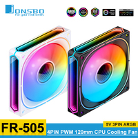 Jonsbo FR-505 CPU Cooling Fan 120mm 5V 3PIN ARGB Computer Case Fan Mute Motherboard Sync Air Cooler Fan 1800RPM