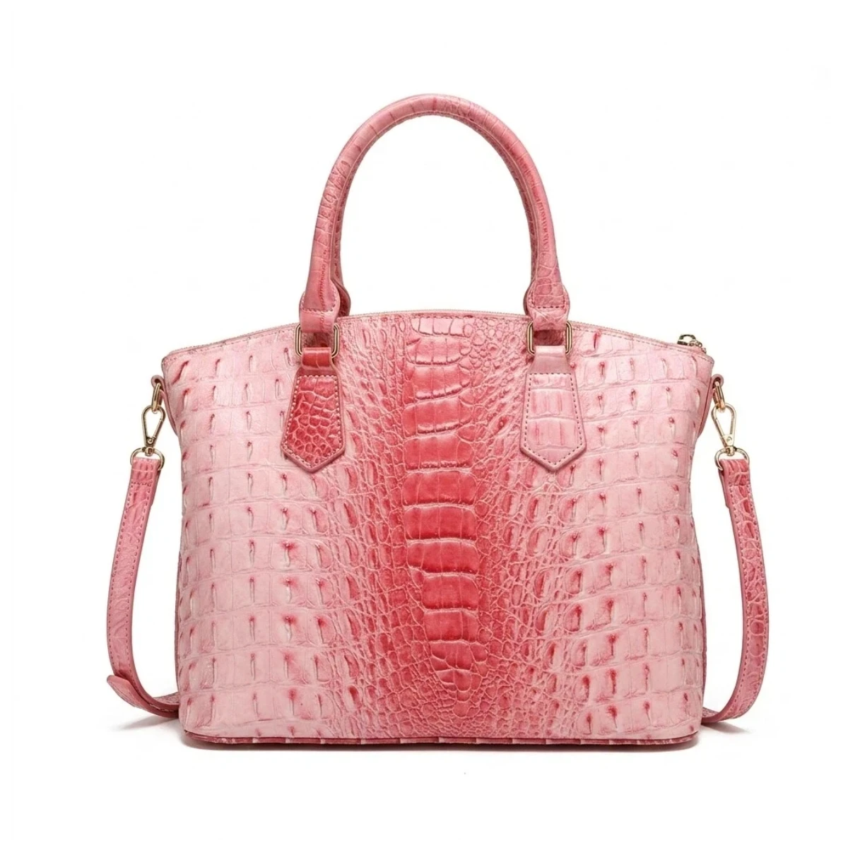 Embossed Dome Tote Bag for Women Convertible Top Handle Shoulder Bag with Detachable Strap Zipper Closure Lightweight Portable Daily Purse Ideal for Outdoor Hiking Camping Travel Weekend Getaway Daily Commute Casual Outing and Multi Occasion Daily Use