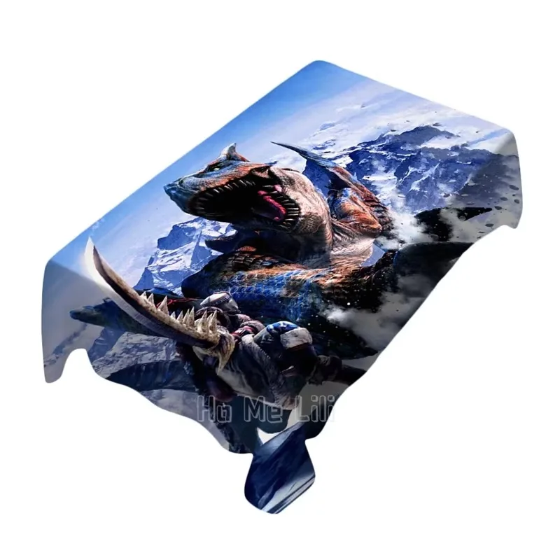 Обои Monster Hunter с изображением Тигрекса, научно-фантастическая скатерть с изображением животных, художественное украшение для дома и улицы