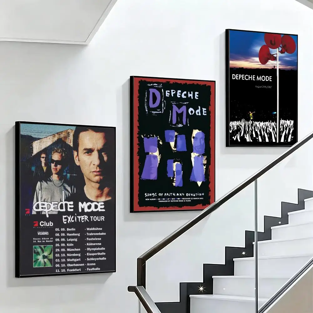 band Depeche Mode Poster HD Poster Black and White Simple Home Decor for Living Room Bedroom Corridor and Gift Giving