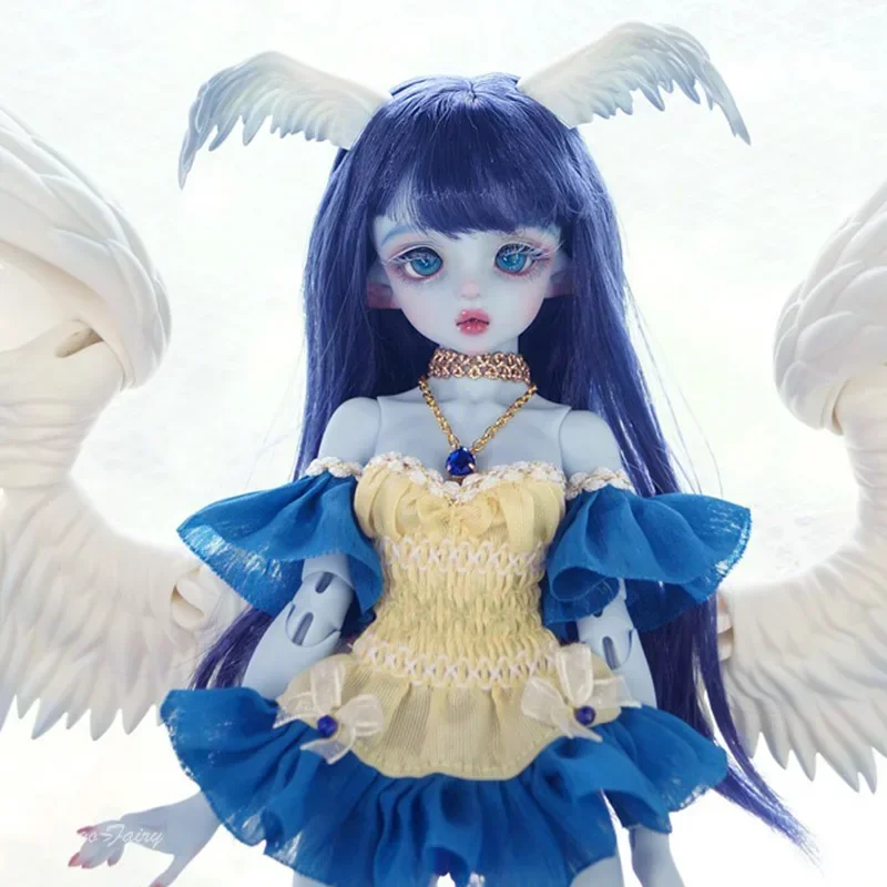 

BJD кукла 1/4 Pegasus Lapis высота 36,5см большие глаза Соединенные подвижные резиновые игрушки у нее есть крылья и лицо ангела