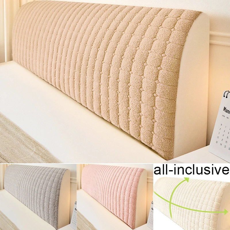 

Solid Color Soft Bedside Dustproof Protective Cover Thick Warm Bedside Cover Anti Slip and Easy To Clean Suitable for All Season