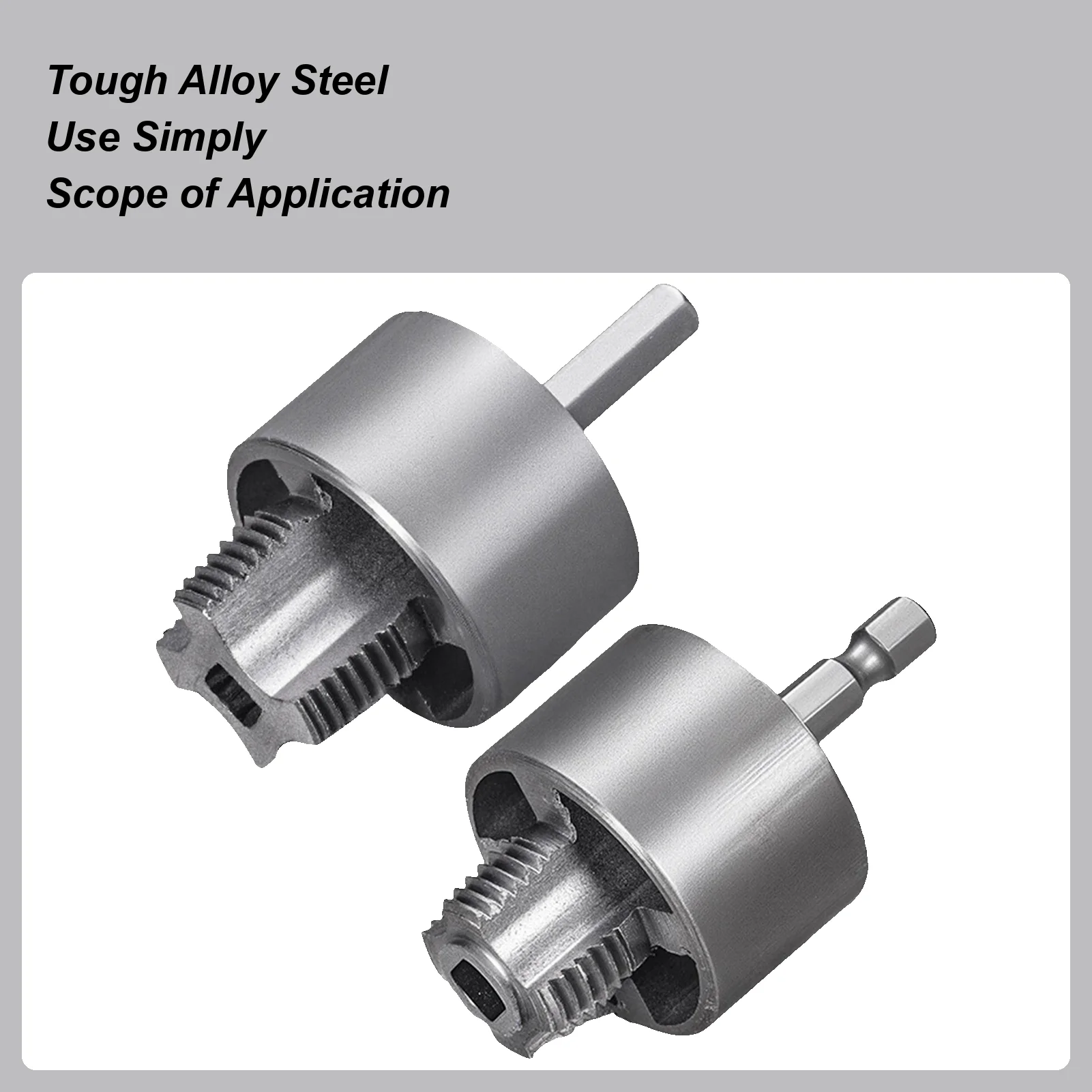 

PVC Pipe Threading Tool PVC Thread Maker Tool Wear Resistant Integrated Internal External Cutter For Professional Electric Drill