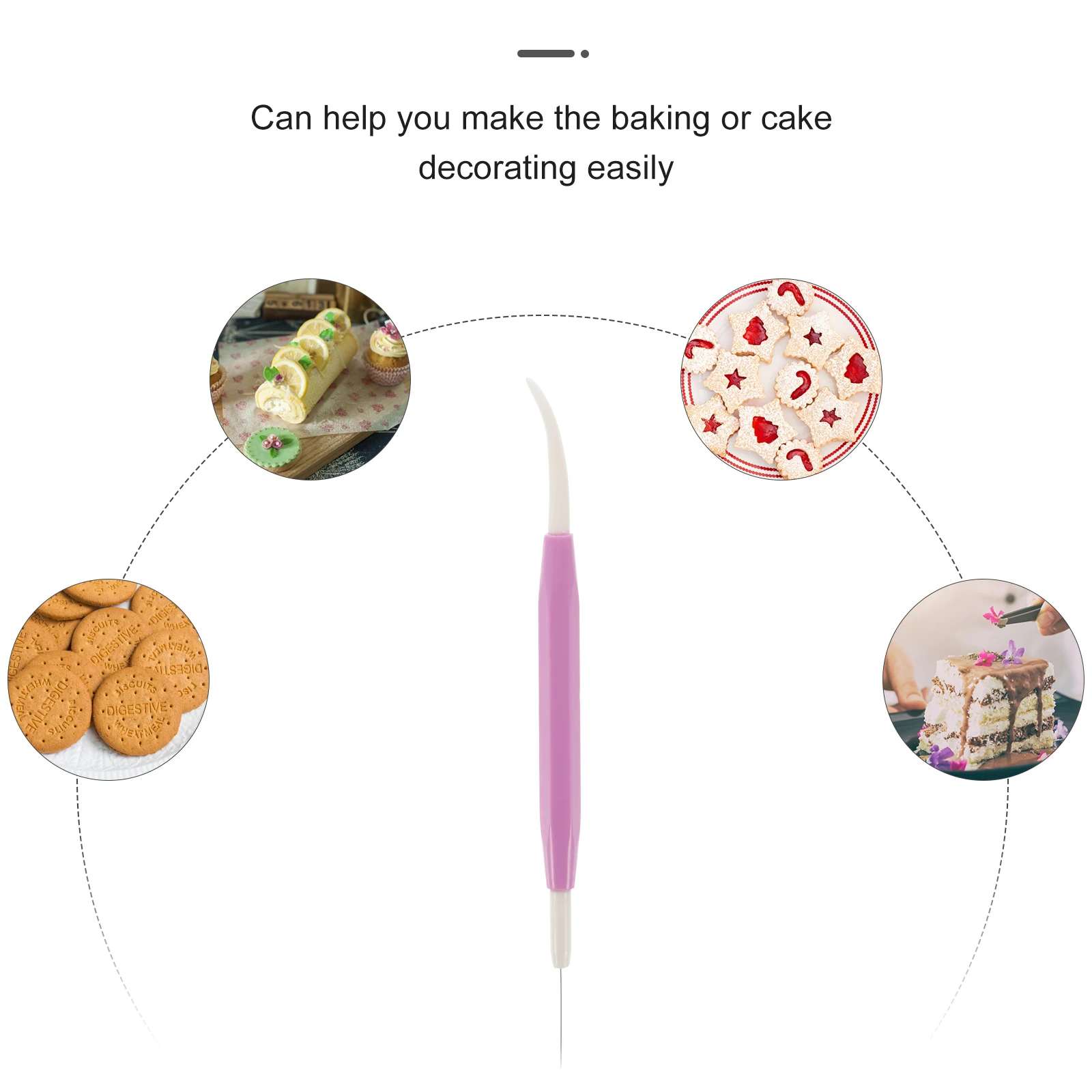 

2pcs Frosting for Baking Decorating Cookies Tools Supplies Fine Scribing Reusable Food Safe Environmental Friendly Cake