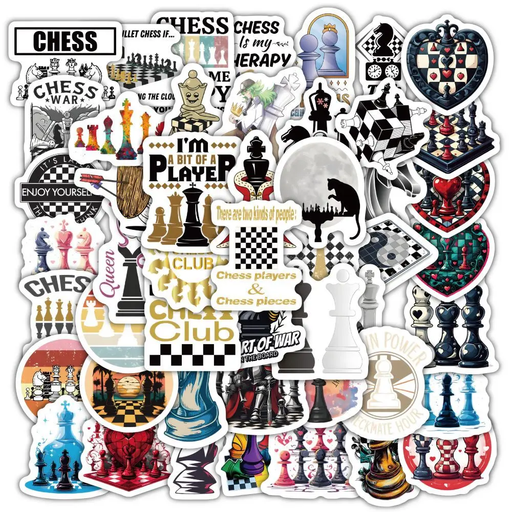 60 Chess Stickers for Board Games, Laptops, Fridges, Desks, Chairs, and Phone Case Decorations
