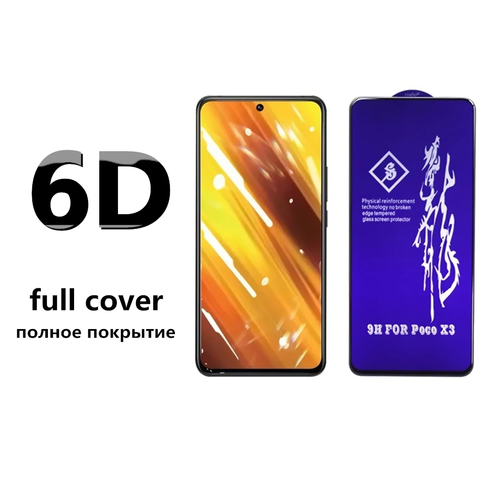 rinbo Tempered Glass for Xiaomi Redmi Note Mi 9 SE 9T 10T 10 11 12 Lite 10s 11E 11T 12T 13T 14 Poco X3 NFC F5 X4 X5 Pro F4 GT 5G