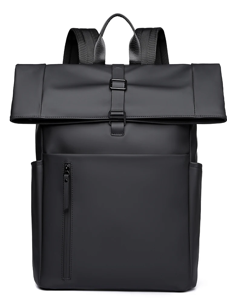 Faionable Vertical Zipper Commuter Bapa Nylon Waterproof Travel Laptop Bag Youth Men's Soft oulder Bag with kets