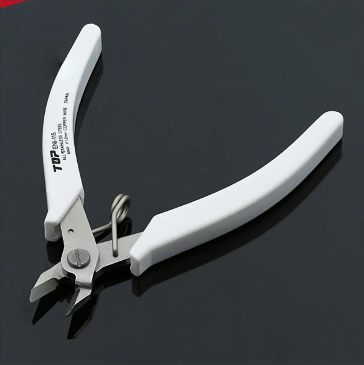 Japan TOP ENI-115 Micro Diagonal Side Nippers for Gold Silver Copper Jewelry Wire Precision Cutters Processing