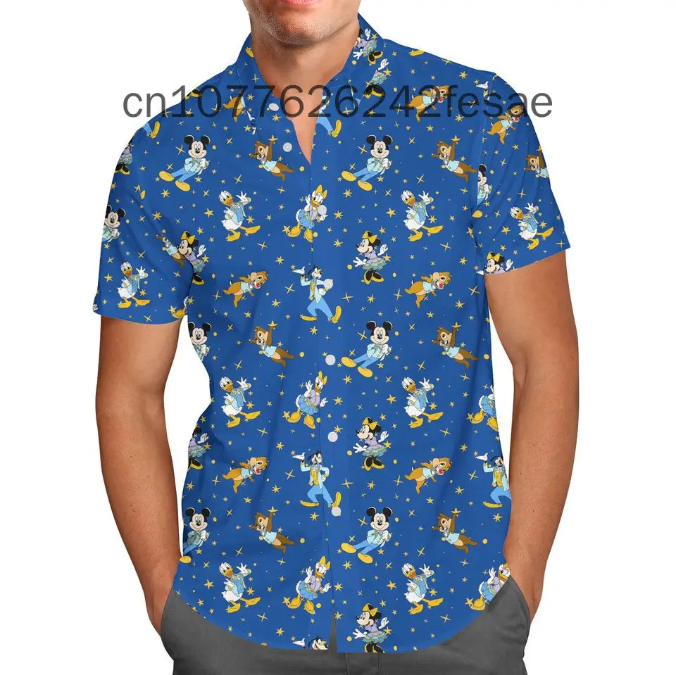 Main Street Electrical Parade Hawaiian shirt Disney Fashion Vintage Button Down Short Sleeve Shirt Men Women Hawaiian Shirts