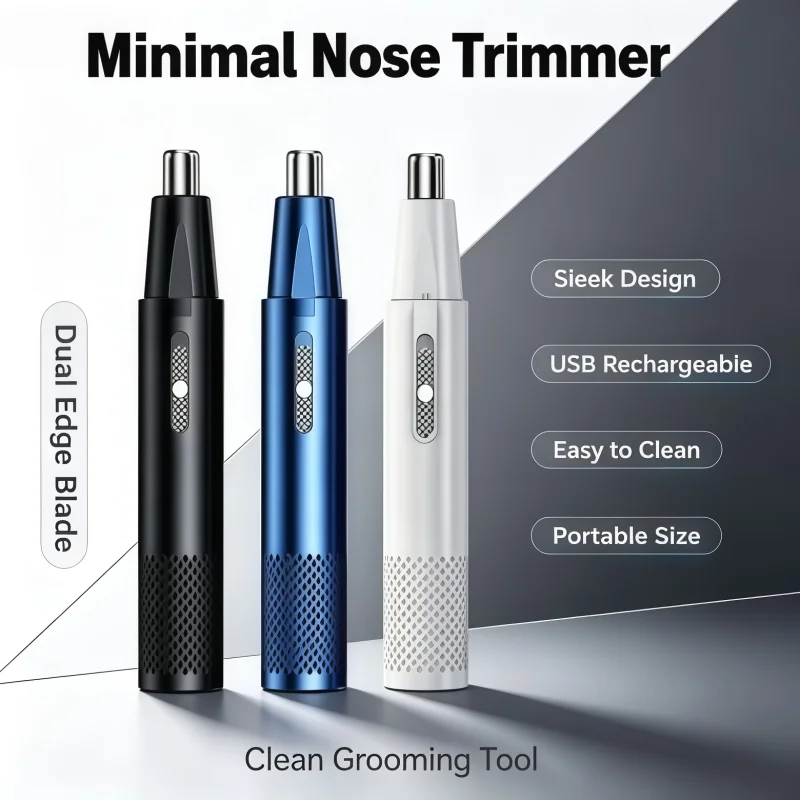 New style Electric Nose Hair Trimmer Mens Nose And Ear Remover Automatic Washable Hair Clipper USB Rechargeable Shaving