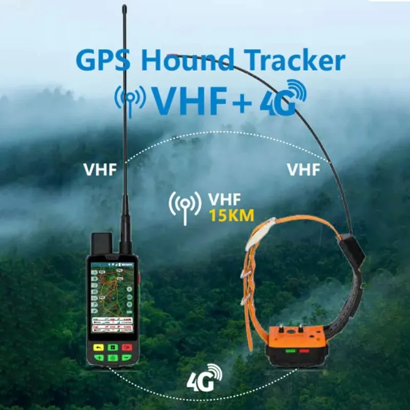 Eseek GPS Dog Handheld & Tracking Collar For Hunting Touchscreen Waterproof IP68 Large Battery Capacity