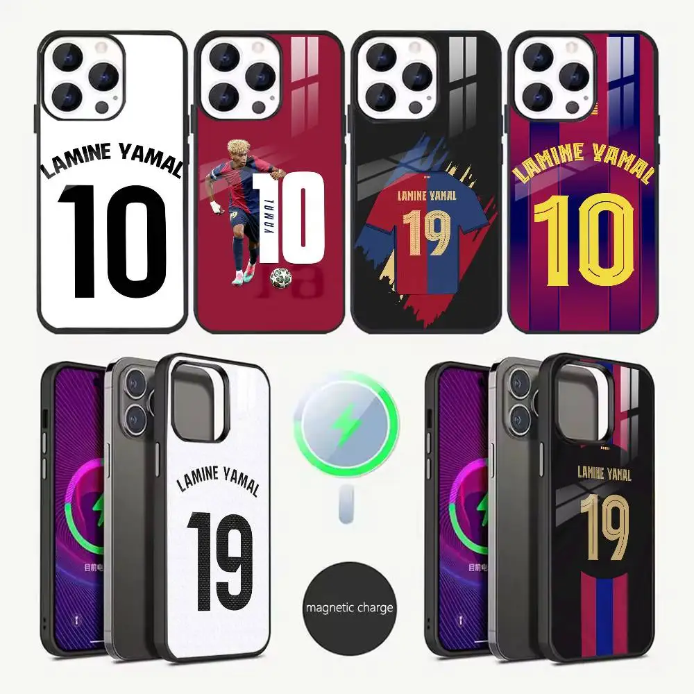 

l-Yamal NO10 Phone Case For iPhone17, 16,15,14,13,12,11,Pro,Max,Plus,SE4,Magnetic Charging