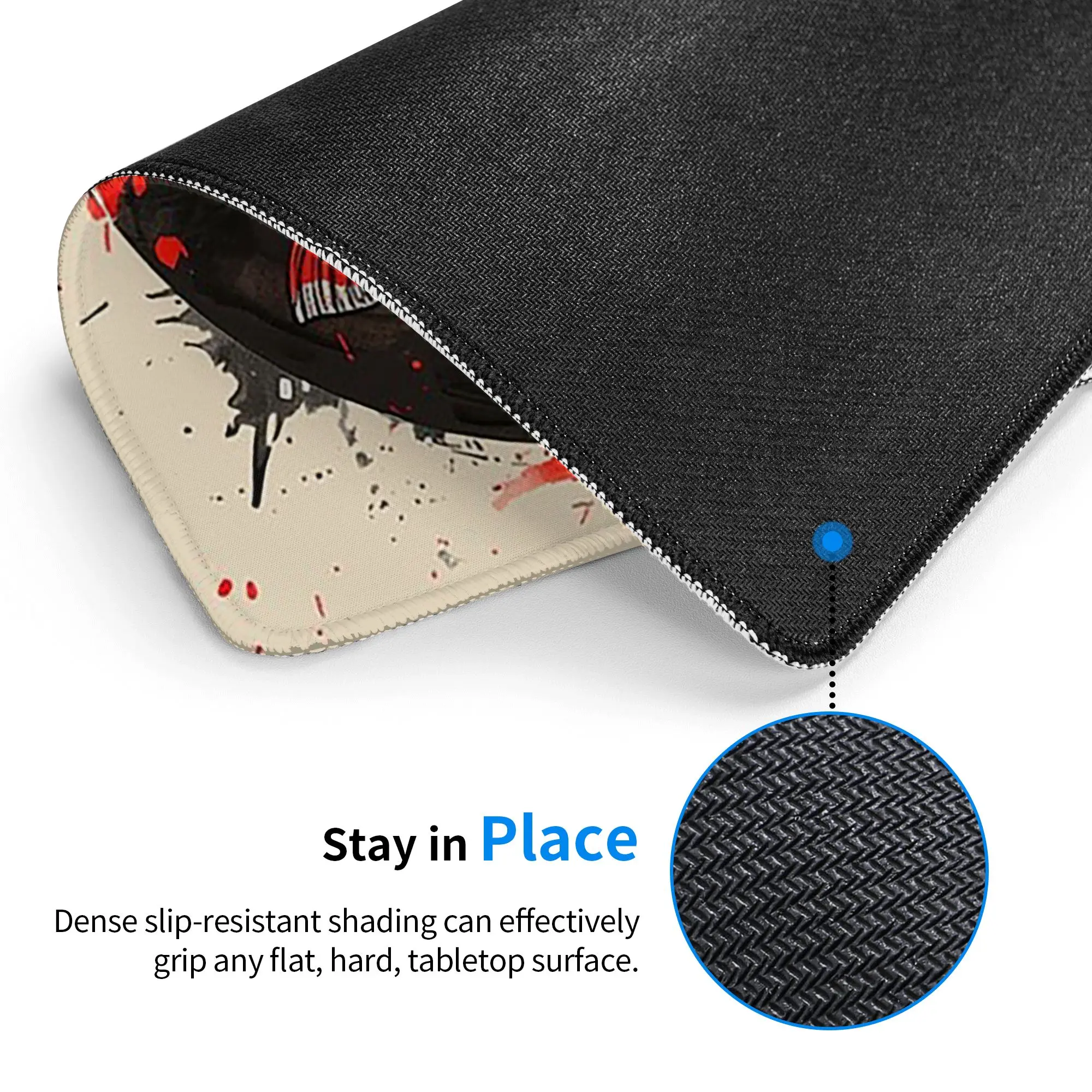 Japanese Visual Art Yin-Yang Koi FishMouse Pad Computer Keyboard Mouse Mat Gaming Laptop Desk Mat Office Accessories Table Mats