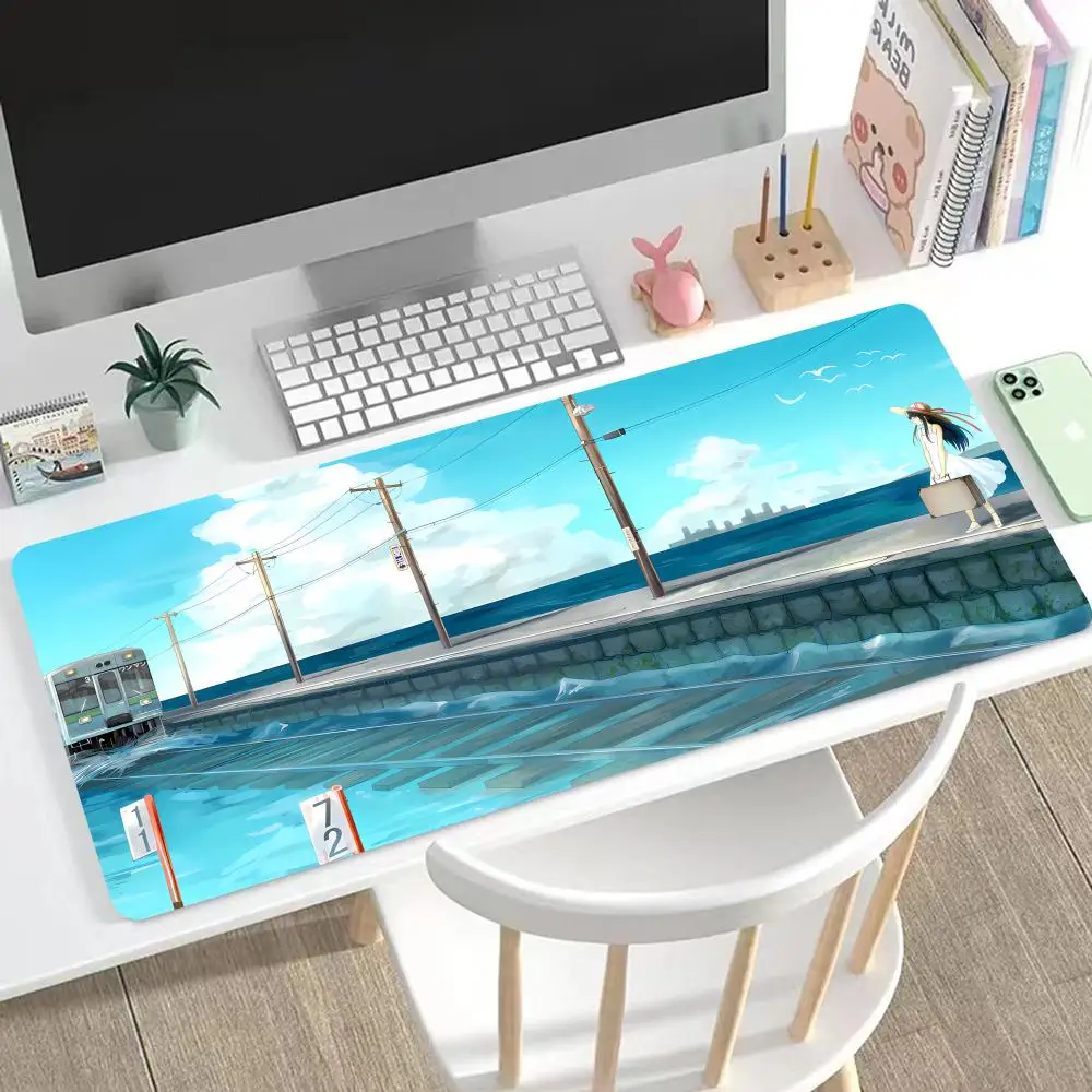 

Station Mouse Pad Large Mouse Pad & Computer Game Mouse Mat (35.4x15.7IN/31.5X15.7IN Map) (90 x40/80x40cm Map)