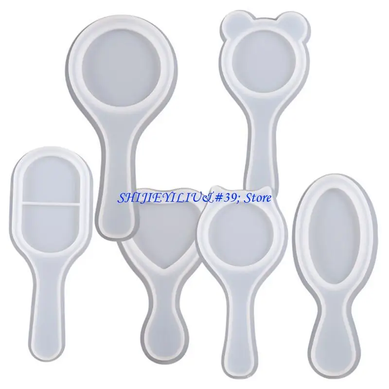 E21F Hairbrush Epoxy Resin Mold Handmade Comb Silicone Mold DIY Hair Styling Comb Tool for Jewelry Craft Making Easy to Clean
