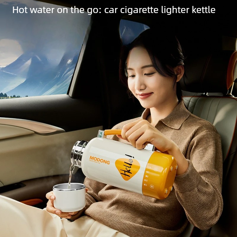 Business Travel Electric Kettle Car Home 2 in 1 Large Capacity Leakproof Pressure Relief Valve Insulated Water Bottle 전기포트