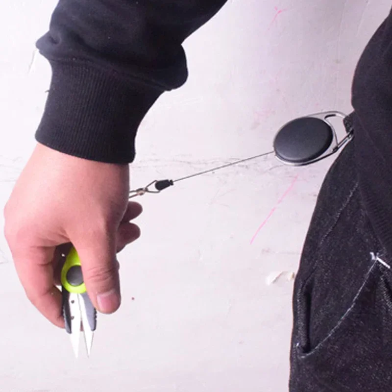 Folding Scissors Shrimp-Shaped Stainless Steel Scissors Clipper Nipper Fish Use Fishing Line Cutter Accessories For Fishing