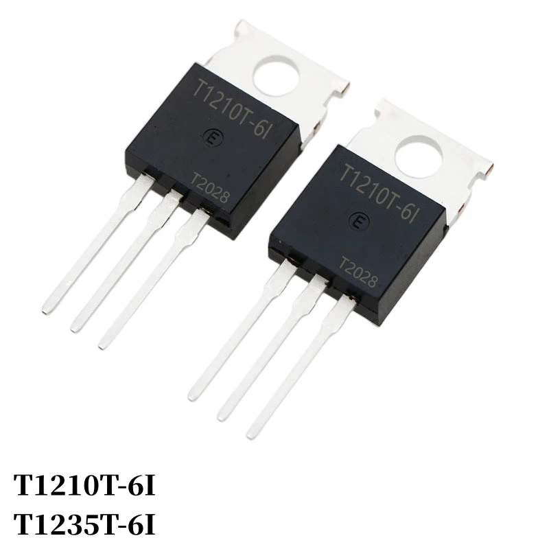 

5~500Pcs T1210T-6I T1235T-6I DIP Thyristor 12A/600V TO-220 Triac Large Chip