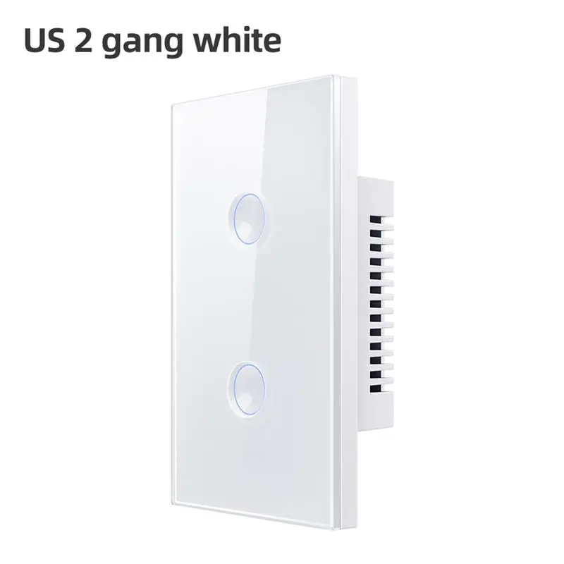 [NEW!A08R】 Tuya Wifi White Smart Touch Switch 110-240V 2.5D Concave Style Zigbee3.0 Signal Repeater Work With Alexa Google Home