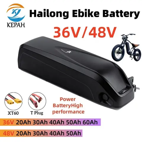 Batteria Hailong 48V 36V 20Ah 30Ah 40Ah 50Ah 60Ah per motore Bafang BBS02 BBS03 BBSHD + batteria BMS Hailong 36V Hailong 48V + BMS