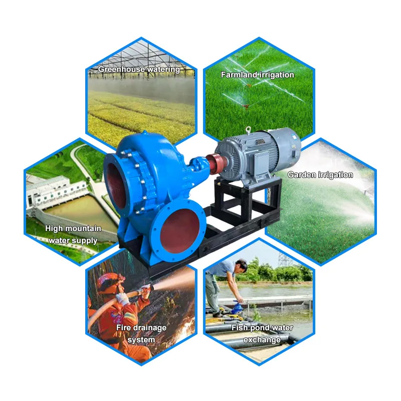 4/6/8 Inch Mixed Flow Centrifugal Pump Large Capacity For Agricultural Irrigation Use