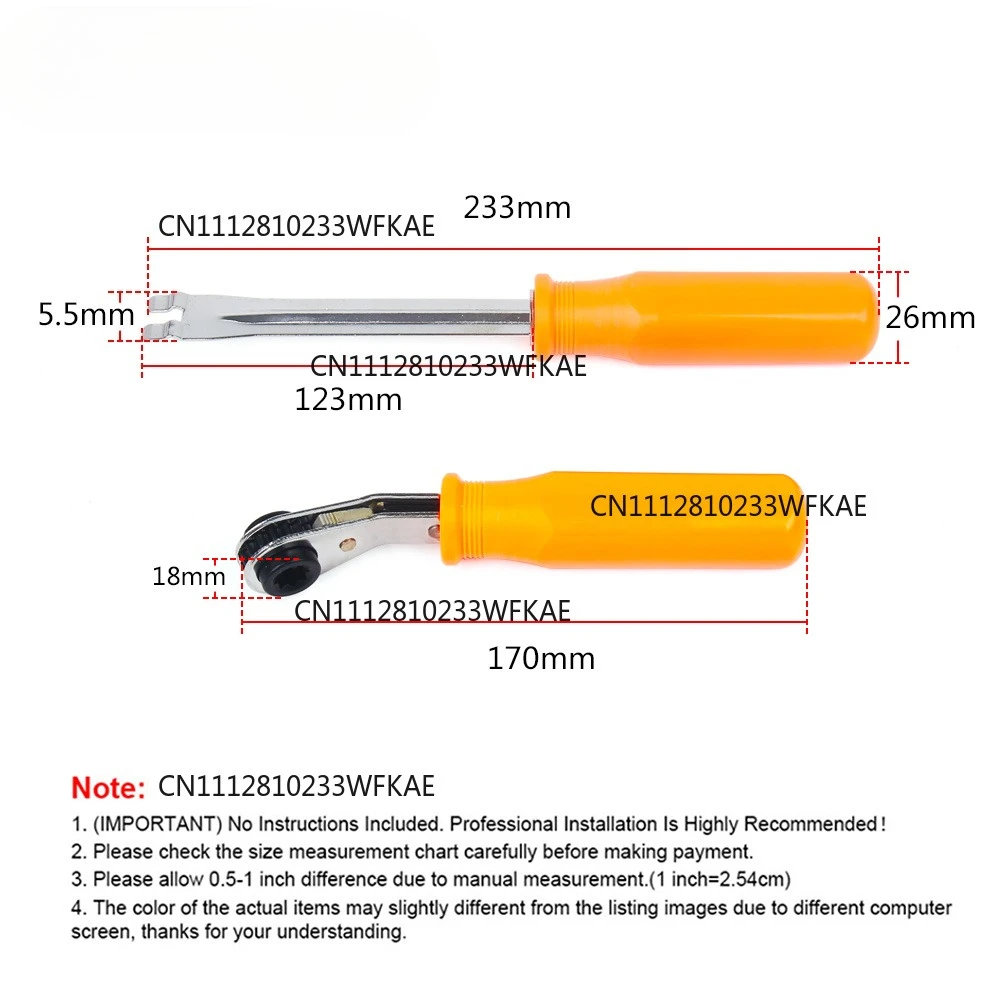 2Pcs/set Fork End Release Ratchet Wrench Automatic Slack Adjustment Spanner With Comfortable Grip For Air Brake Systems
