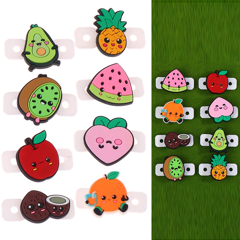 4/6/8 قطعة/الوحدة التنس الاهتزاز المخمدات الكرتون الفاكهة شكل مضرب تنس مكافحة الاهتزاز مضرب تنس المثبط التنس الملحقات #1