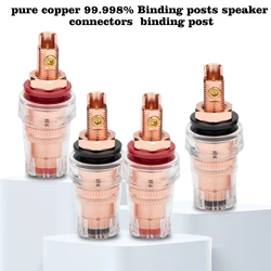 Preffair Binding Posts Speaker Connectors Red copper Binding Post