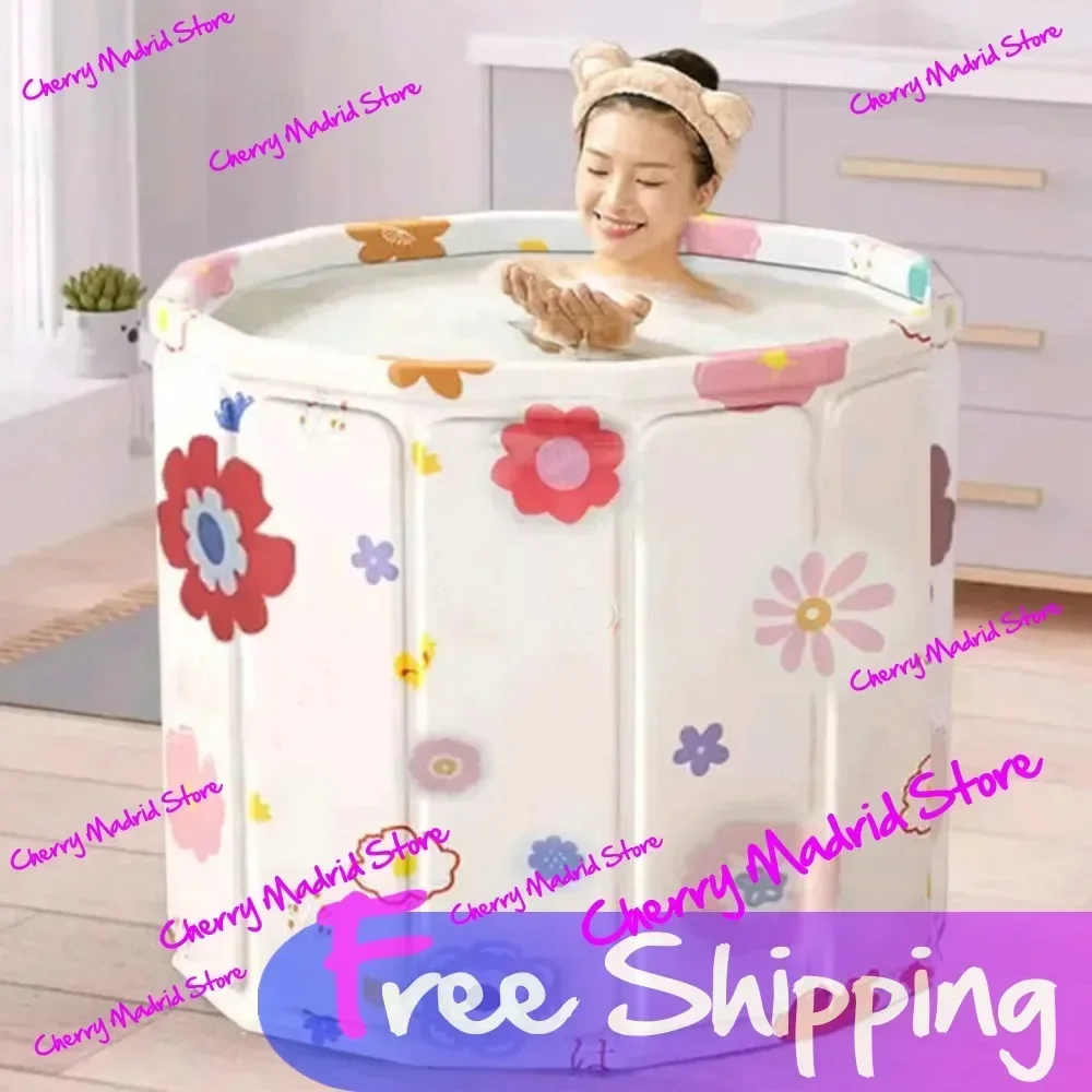 Folding Baby Bath Tub Portable Bathtube Newborn Set Ice Hot Tub Sweat Steaming Foot Spa Pet Dog Bath Outdoor Camping Vehicle Use