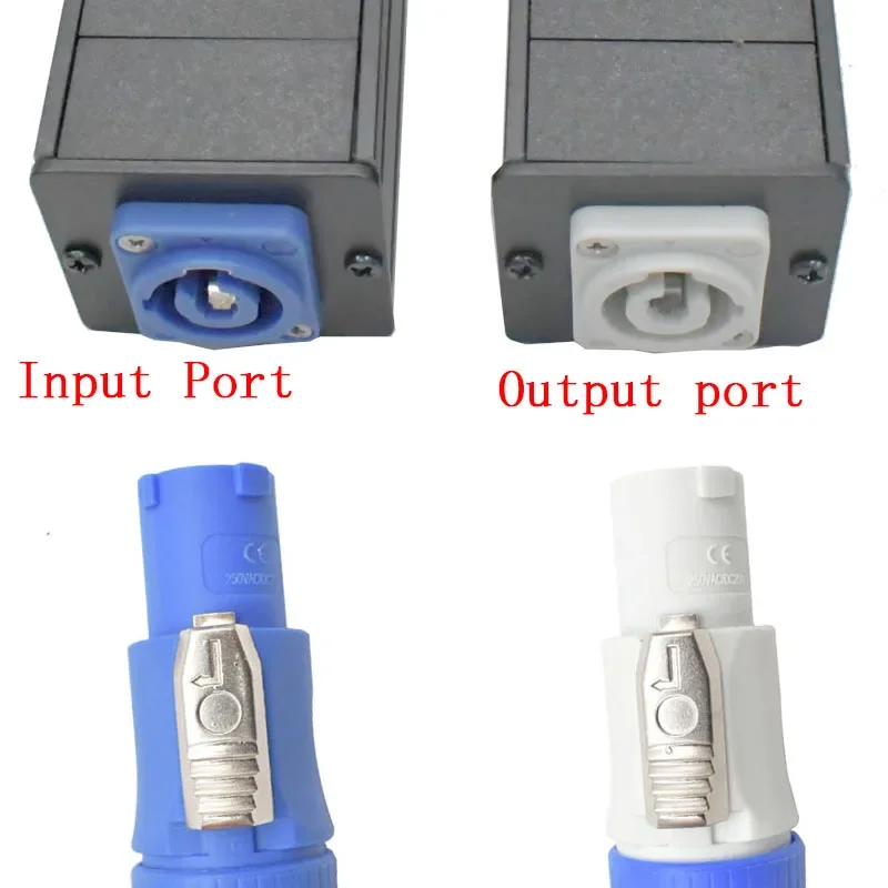 Chassis Light Connector LED Power Con AC Coupler Adapter Extender powercon NAC3MPA NAC3MPB Power Strip SOCKET 20A/250V