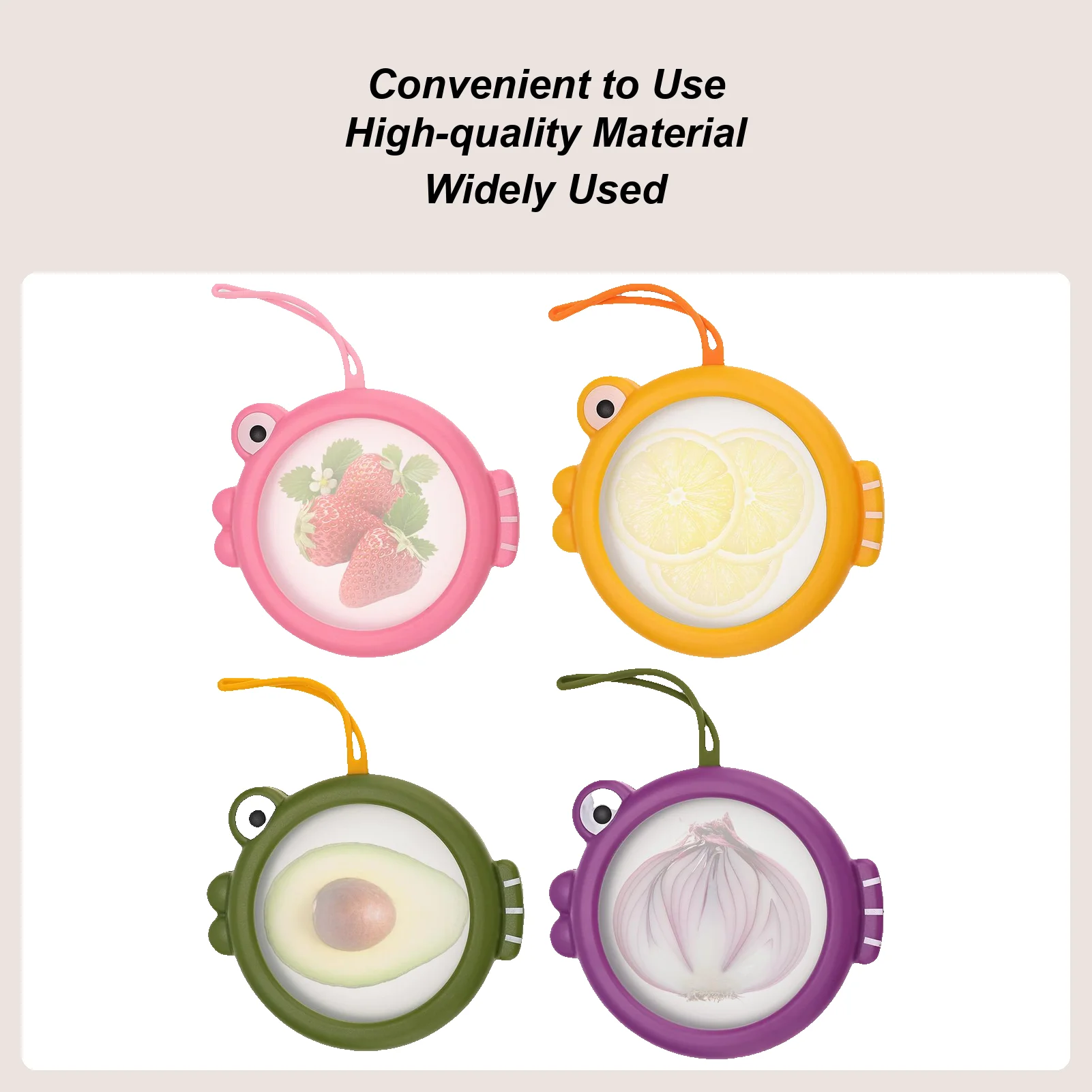 

picnic Fresh Food Storage Fish-Shaped Garlic Container Reusable Stackable Avocado Saver for Travel Leftover Cheese Pantry Meal