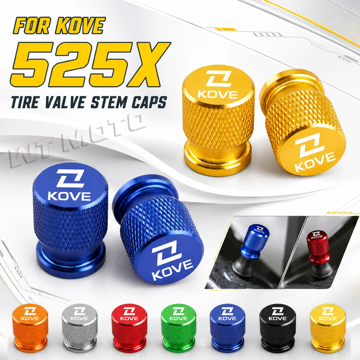 Motorcycle Tire Valve Stem Core Decor Cover For KOVE 450 321RR/RRS 321R 500 525X F800X Modification Accessories KOVE 525X