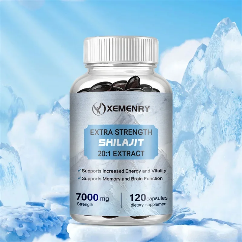 

Natural Shilajit Capsules - Supports Energy, Endurance, Muscle Building, Supports Overall Health and Promotes Brain Function