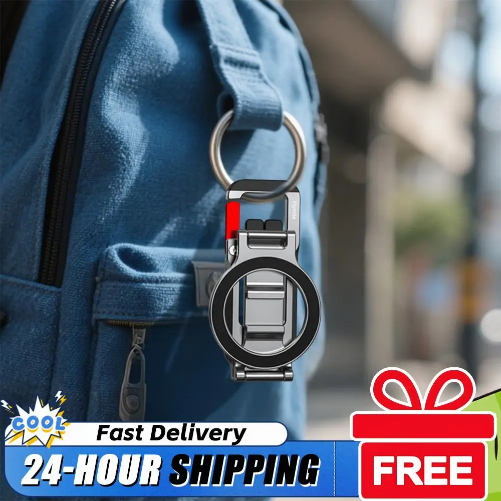 

Magnetic Phone Tripod Stand Foldable Portable Magnetic Phone Holder Adjustable Phone Mount for iPhone 16 15 14 13 12 Series