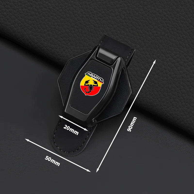 Car headrests, magnetic leather eyeglass holders, ticket holders, etc for abarth 695 595 500 competizione 124 Spider PUNTO
