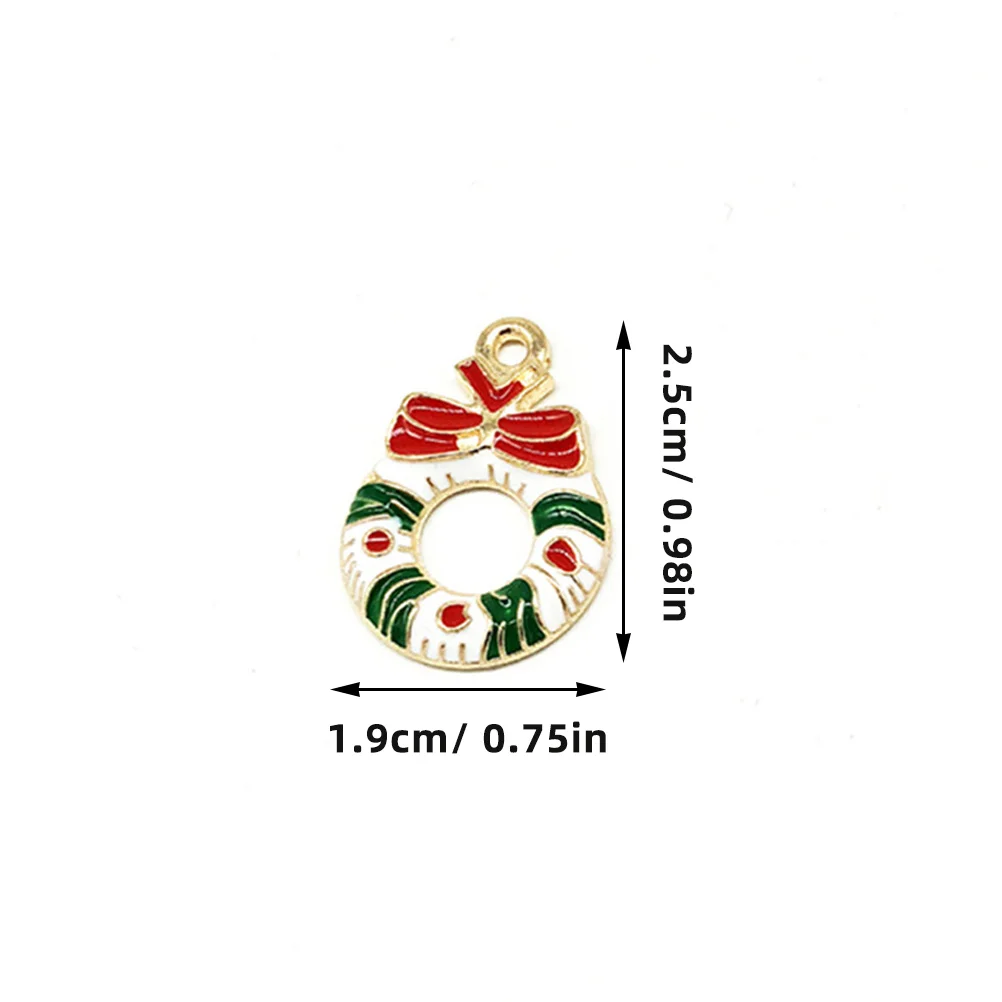 

16Pcs Christmas Alloy Pendants Zinc Electroplated Non-Toxic DIY Jewelry Charms Xmas Series Holiday Decoration Handmade